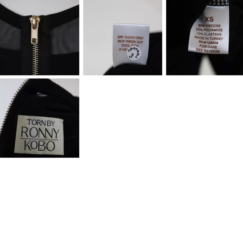 Torn by Ronny Kobo sheer mesh panel Lourdes dress - Picture 8 of 8